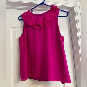Pink J Crew sleeveless blouse, size 4